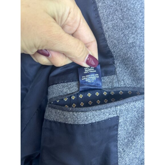 NWT J. Crew Ludlow Blazer Men’s 38R Gray Wool Moon Yorkshire Suede Patches READ - Picture 16 of 16